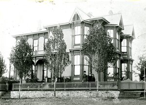 Family in Front of the McConnell Mansion