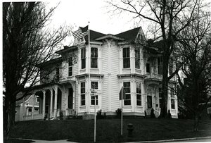 Flag Flying in Front of the McConnell Mansion
