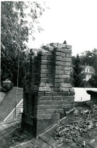 Side View of McConnell Mansion Chimney