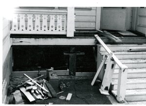 Restoration of McConnell Mansion Back Porch