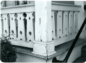 Aged Porch Railing of the McConnell Mansion