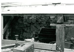 Underneath of the McConnell Mansion's Back Porch