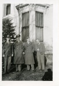 four men on the McConnell Mansion lawn