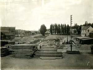 Old Post Office foundation construction