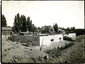 Old Post Office construction; foundation