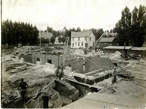Old Post Office construction; foundation