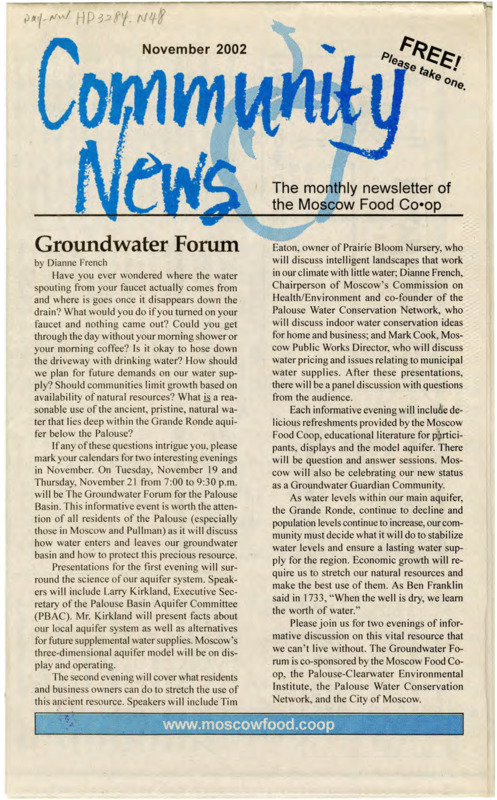 Community News November 2002