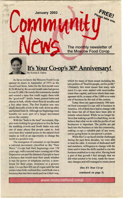 Community News January 2003