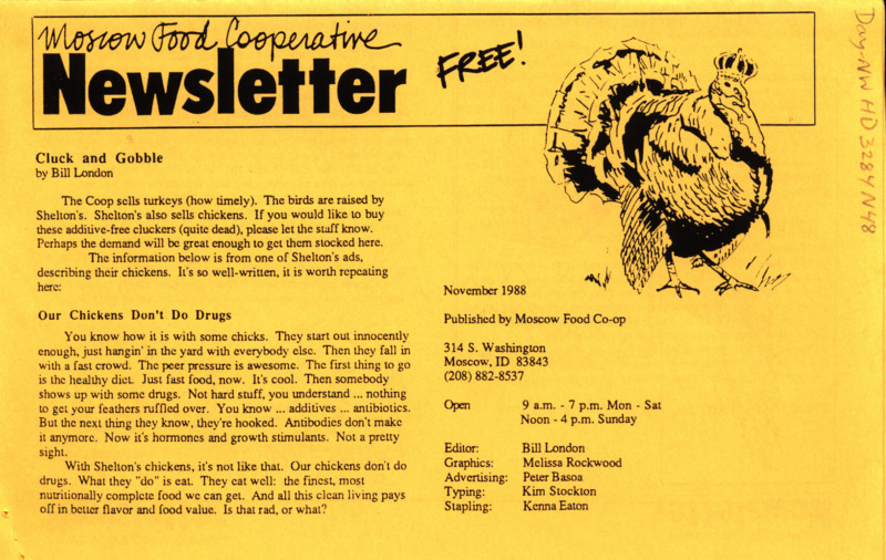 Newsletter November 1988