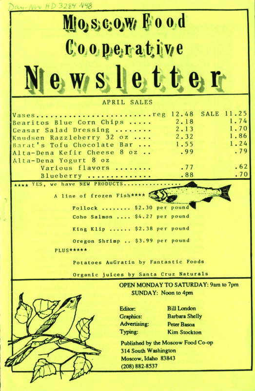 Newsletter April 1989
