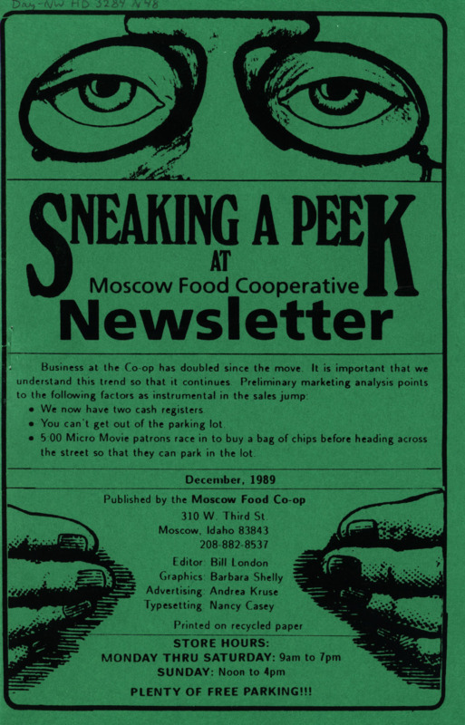 Newsletter December 1989