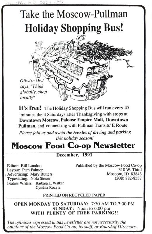 Newsletter December 1991