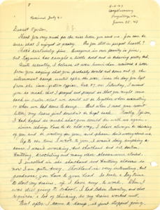 item thumbnail for Transcription of Letter to Shihei (George) Shitamae from Yoshiko Shitamae [1]