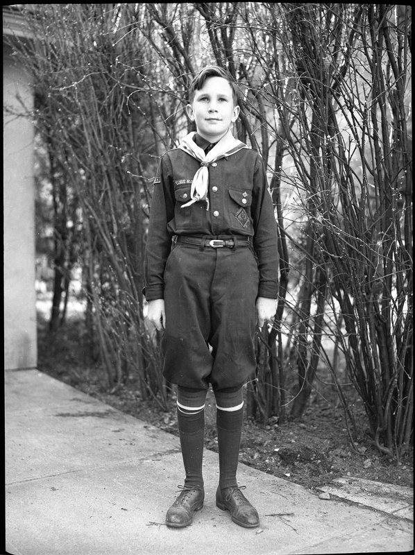 Young boy in uniform, children of Wallace lawyer, James Gyde [06 ...