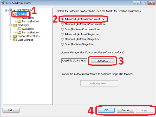 Connecting to the License Manager