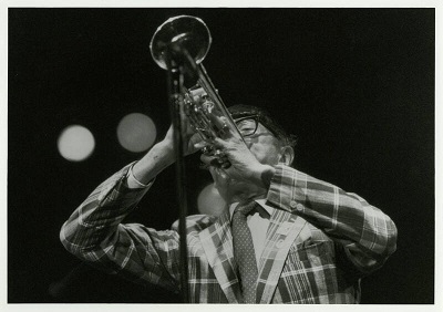 image of Doc Cheatham playing the trumpet