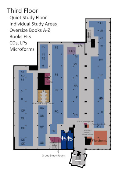 map of Third Floor