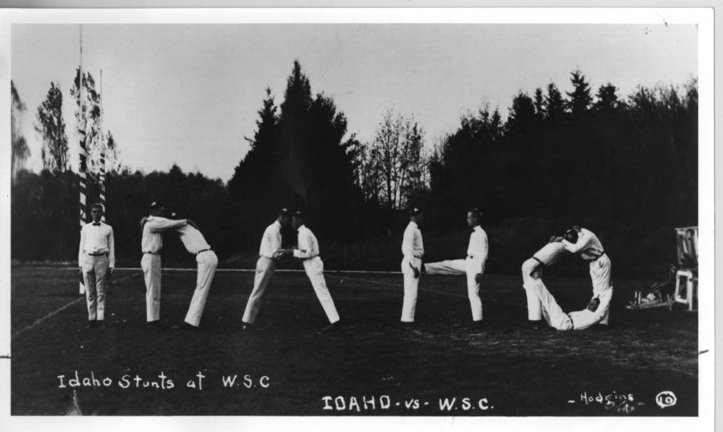 Photo: Idaho stunts at WSC, 1921