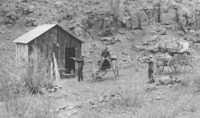 Photo: A lonely cabin (detail), ca. 1910.