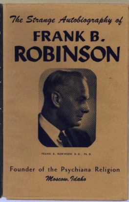Book jacket: The Strange Autobiography of Frank B. Robinson.