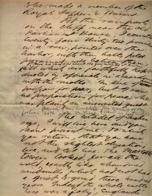 Thoreau Manuscript Fragment, 1850.